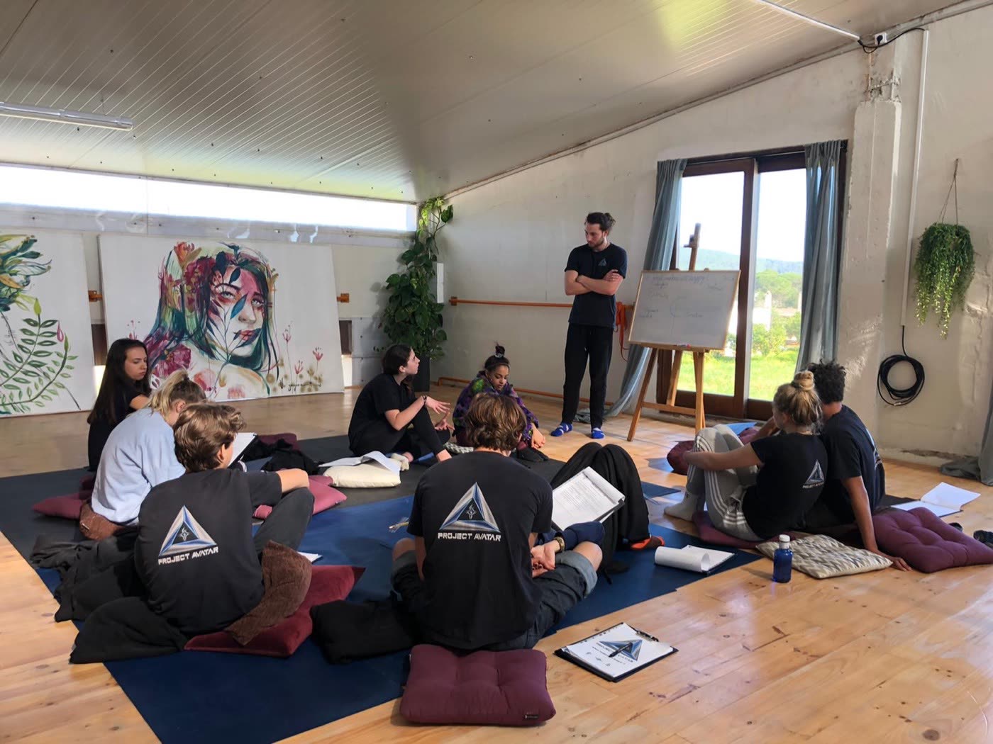 A group workshop at the Project Avatar studio